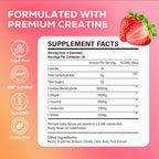 eterlower Creatine Monohydrate Gummies, 5g Creatine Gummies for Women & Men.Pre-Workout & Muscle Growth Support, Contains BCAA, Collagen, Sugar-Free, 120 Count