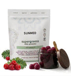 SUNMED Supergreens Daily Gummies – Wellness Blend with Ashwagandha, Green Tea, Spirulina, Probiotics, Antioxidants & Detox Support for Immunity, Gut, Skin & Brain Health | Wild Raspberry, 60ct