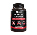 PURE ORIGINAL INGREDIENTS Acerola Cherry (365 Capsules) No Magnesium Or Rice Fillers, Always Pure, Lab Verified