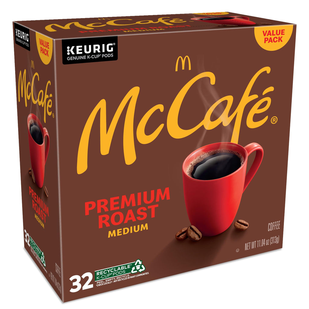 McCafe Premium Roast, Keurig Single Serve K-Cup Pods, Medium Roast Coffee Pods, 32 Count