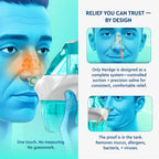 Navage® Nasal Irrigation System Deluxe Bundle, Nose Cleaner for Congestion Relief w/ 30 SaltPods, Storage Caddy, Black Travel Bag & Batteries ($137 Value). Sinus Rinse for Clinically Proven Benefits