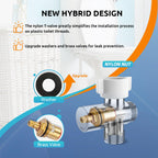 BRITULIF Hands-Free Handheld Bidet Sprayer for Toilet, Muslim Shower Dual Control Mode Spray, Toilet Sprayer with Bidet Hose, Adjustable Bidets Attachment for Toilet for Feminine Wash