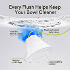 CECEBEAR In-Tank Toilet Cleaner Bottle, Automatic Toilet Bowl Cleaners for Hard Water Stains, Septic System Friendly, Long Lasting Up to 180 Days / 1000+ Flushes