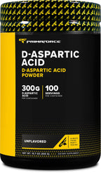 Primaforce D-Aspartic Acid 300 Grams (100 Servings), Unflavored, Vegetarian, Non-GMO