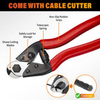 Black Stainless Steel Cable for Railing - 150FT 1/8" T316 Wire Rope for Deck Cable Railing System Kit