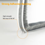 Bruiefpap 39.4FT Weather Stripping for Doors and Windows, Self-Adhesive Soundproofing Door Seal, Door Insulation for Sliding, Exterior, Frames and Front, 0.35'' Wide x 0.35'' Thick, White