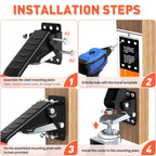 SPACEKEEPER Workbench Casters kit 920 Lbs- Retractable Casters, 4 Pack