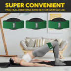 Tribe Lifting Fabric Resistance Bands for Exercise - Hip Bands for Working Out Legs, Glutes, Knees and Thighs for Men and Women - Cloth Circle Booty Bands for Physical Therapy (Green)