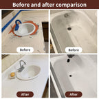 Tub and Tile Spray Paint White Gloss Waterproof Spray White Tile Paint Bathtub Refinishing Kit for Tiles Ceramic Porcelain Fiberglass Resurfacing Bathroom Walls Bathtubs Sinks Countertop Toilets Gloss