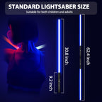 Oomyeh Lightsaber, 2 in 1 Dueling Light Saber with FX Sound 62.4 Inches