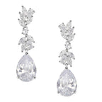 SWEETV Marquise Wedding Earrings for Brides, Bridesmaids