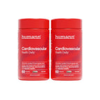 Humann Cardiovascular Health Daily, 4-in-1 Vascular & Blood Pressure Support, Grape Seed Extract & Hyaluronic Acid Circulation Supplement, Plant-Based Non-GMO, 120 Capsules
