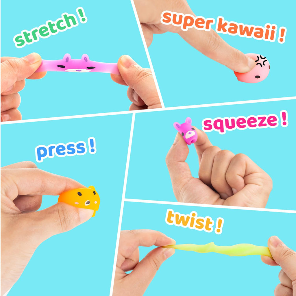 Dioju 200 Pcs Mochi Squishy Toy, Mini Kawaii Squishies Bulk Sensory Fidget Toys Goody Bag Party Favors for Kids, Classroom Prizes Pinata Filler Carnival Stocking Stuffers Christmas Birthday Gifts