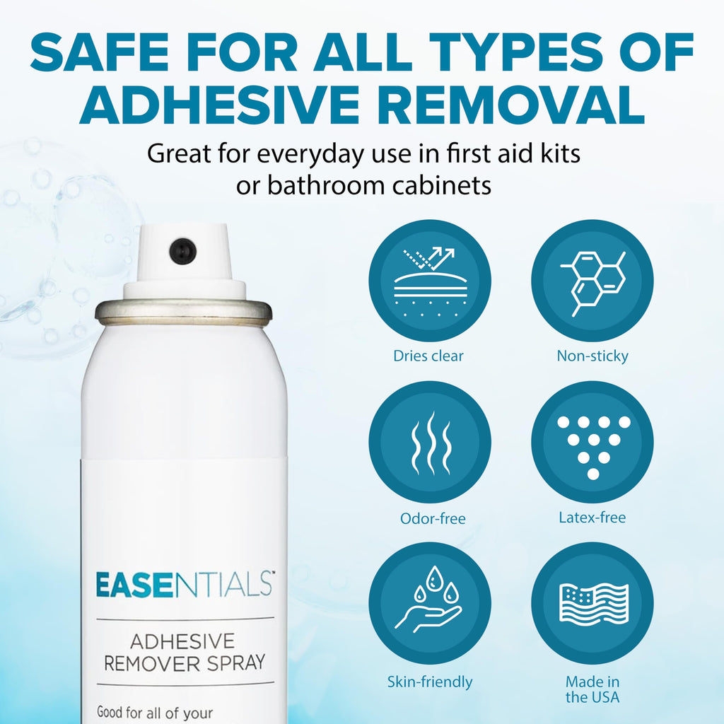 Ultimate Medical Adhesive Remover Spray – Silicone-Based, No-Sting & Odorless – Quick-Drying Bandage Adhesive Remover for Skin – Gentle, Low-Residue Formula for Sensitive Skin & Ostomy Care - 80 ml