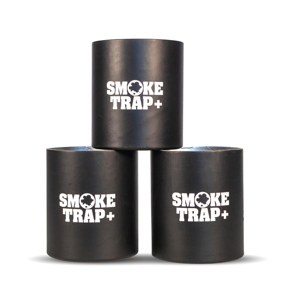ECO Replacement Filter Cartridges For Smoke Trap + | Triple Replacement Filters - Zero Plastic Waste Replacement Filters - Maximum Air Flow While Exhaling - Long Lasting 500+ Exhales (3)