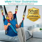 Vive Patient Lift Sling - Full Body Mesh Transfer Sling for Showering & Home Use - Hoyer Lift Pad for Elderly, Disabled, Bariatric - Patient Transfer Assist Device Blanket for Bed Positioning, Lifting