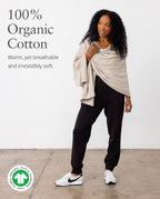 zestt Dreamsoft Travel Scarf, Wrap and Shawl, Organic Cotton, Birch