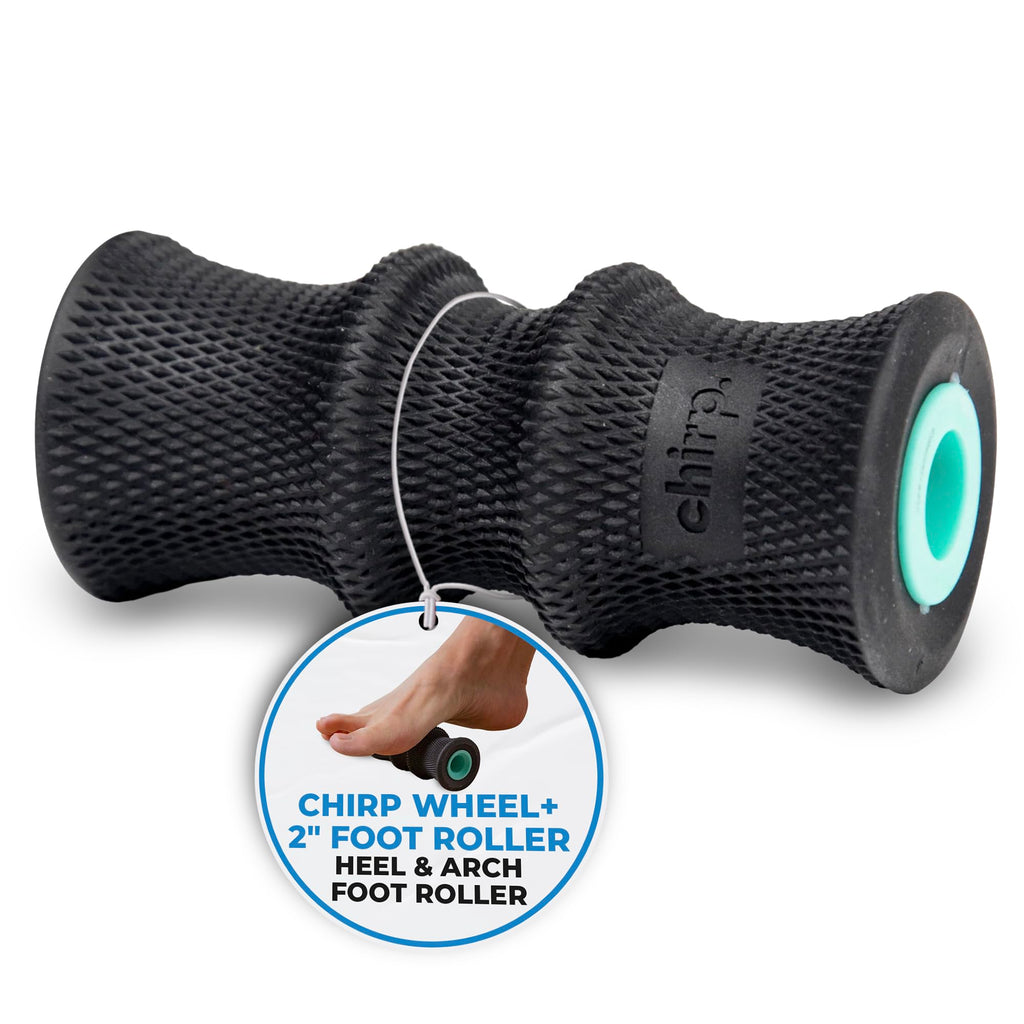 Chirp Wheel Foam Roller ��� Targeted Back & Neck Relief, Lumbar Spine Stretcher, Spinal Decompression Back Stretcher, Massage Roller with Density Foam for Physical Therapy, Supports 500lbs, 2-Inch Mint