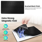 Seatern Magnetic Vent Covers, Extra Strong Magnets, Black 5.5" x 12" (3 Pack) Ultra Thick 60mil, Complete Seal, Air Vent Covers for Home Floor, Ceiling, Wall Registers, HVAC, AC, and Heater Vents