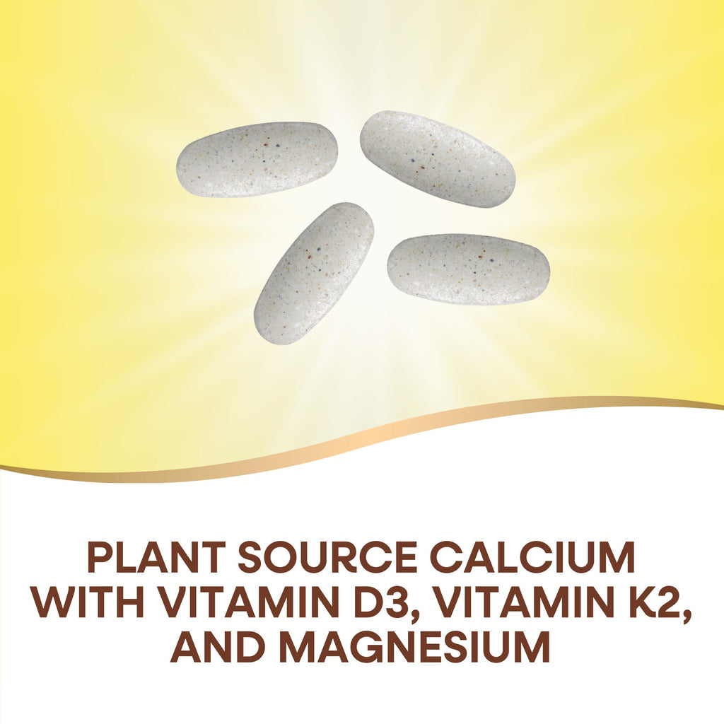 Nature’s Way Alive! Calcium Bone Support Tablets*, Max Absorption Calcium Supplement with Vitamins D3, K2, & Magnesium, Promotes Bone Health and Bone Density*, Gluten Free, 120 Tablets