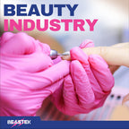 BEASTEK Medical Nitrile Exam Gloves Disposable Powder-Free 100 Orchid (M)