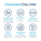 Boxie Premium Unscented Clumping Cat Litter 30+ Day Odor Control 16 lb