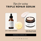 Asterwood Triple Repair Matrixyl 3000 + Argireline + Hyaluronic Acid + Vitamin C Serum for Face - Anti-Aging, Collagen Boosting, Hydrating - Fragrance-Free - 2 Fl Oz