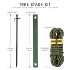 Tree Stakes and Supports, RIFNY Tree Straightening Kits for Leaning Tree