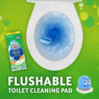 Scrubbing Bubbles Toilet Bowl Wand Cleaner Refills, Fresh Brush Heavy Duty Cleaner Toilet Refill Pads, Removes Limescale & Odors, Citrus Scent, 8 Count (Pack of 8)