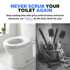 Happy Toilet Cleaner Deuce - Compatible w Kohler Toilets & Canister Flushing Systems - Automatic Toilet Bowl Cleaner - Easy to Install Toilet Tablet Holder, Self-Cleaning Toilet System
