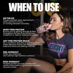 REDCON1 MRE Ready to Drink Protein Shakes, Cookies & Cream - Lactose + Whey Free RTD Protein Made with Real Whole Food Protein Blends - Keto-Friendly and Easy to Digest Nutritional Shake (12 Pack)