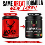 Bucked Up - Woke - HIGH STIM Pre Workout - Best Tasting - Focus Nootropic, Pump, Strength and Growth, 30 Servings (Strawberry Kiwi)