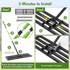 Seeutek Lawn Leveling Rake, 35” x 10” Ground Leveler