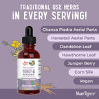 MARYRUTH'S Organics Herbal Supplement Drops | Support Renal & Urinary Systems | Juniper Berry | Cleavers | Dandelion | Hawthorn | Horsetail & Chanca Piedra | Vegan | Non-GMO | 1 Fl Oz