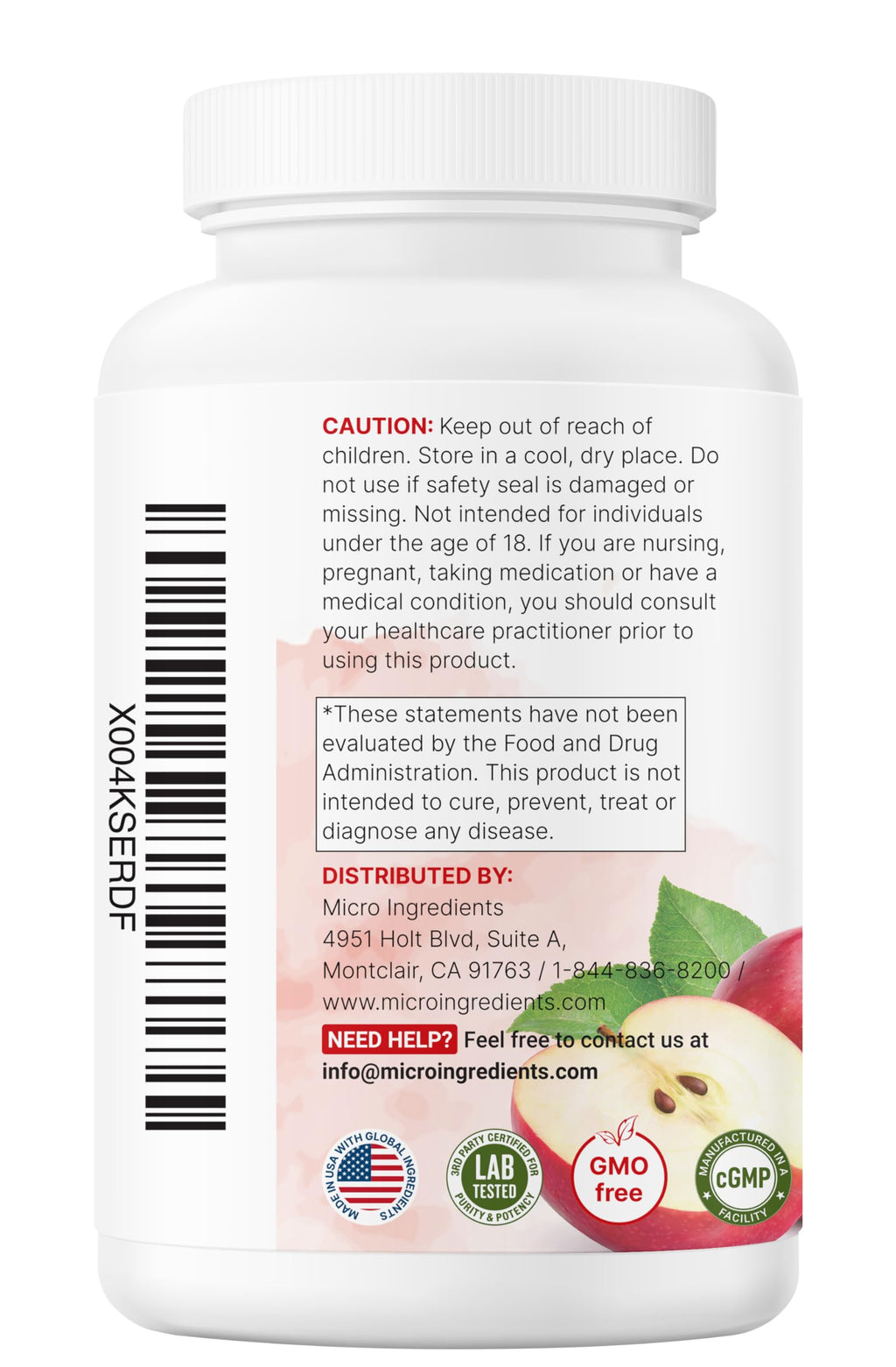 Micro Ingredients Apple Cider Vinegar Capsules | 4,800mg Per Serving, 300 Counts | 4-in-1 ACV Complex with The Mother | Ceylon Cinnamon, Cayenne Pepper & More | Immune, Digestion & Appetite Support