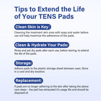 LotFancy TENS Unit Electrode Pads, 40PCS 2"x2" TENS Unit Pads for EMS Muscle Stimulator Electrotherapy, Self-Adhesive TENS Pads Replacement, Reusable and Latex-Free