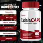 (2 Pack) Tadala Caps, TadalaCaps Supplement with Advanced Maximum Strength for Overall Health & Wellness, All-Natural Ingredients Management Support Multivitamin Formula, Tadala Capsule Pills (120 ct)