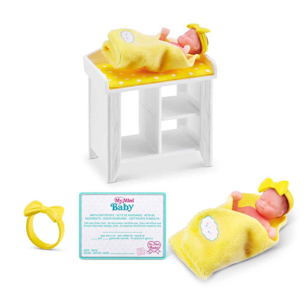 5 Surprise My Mini Baby Series 1 (2 Pack) by ZURU, Collectible Mystery Capsule, Toy for Girls, Realistic Miniature Baby, Playset and Accessories
