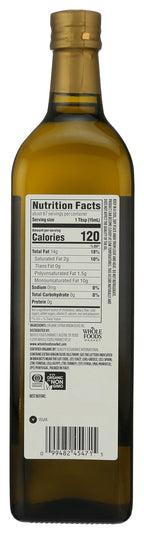 365 by Whole Foods Market, Organic Extra Virgin Mediterranean Olive Oil, 33.8 Fl Oz