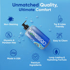 Passion Lube Natural Water-Based Personal Lubricant Twin Pack, Premium, Non-Sticky, Easy-to-Clean Formula for Smooth, Comfortable Use - 34 Fl Oz (Pack of Two)
