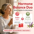 HFELIZ DHEA Supplement for Women, DHEA 25mg Gummies with B6, B12, Folate and Chasteberry for Energy Support, Vegan, Raspberry Flavor, 60 Count
