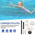 360289 Left Drive Kit & 360290 Right Drive Kit Pool Cleaner Bearings Tune Up Kit for Pentair Kreepy Krauly Rebel & Kreepy Krauly Warrior Pool Automatic Suction Cleaners/Vacuum Drive Axle Assembly