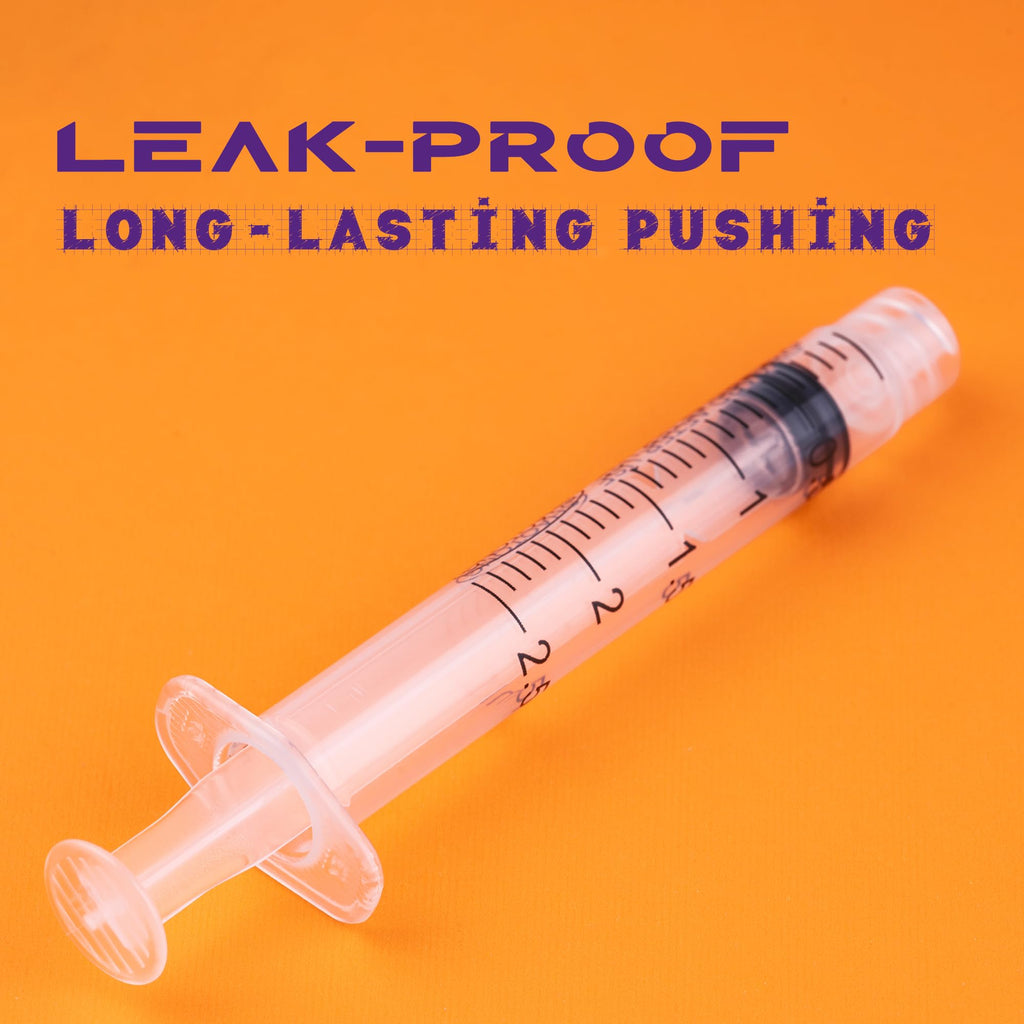 Disposable 2ml Syringe with 25Ga 1.0 Inch Needle, Individual Package pack of 100