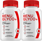 Indelo Renu Glyco Capsules, RenuGlyco Pills Supplement Reviews, Daily Support - 2 Pack - 120 Capsules