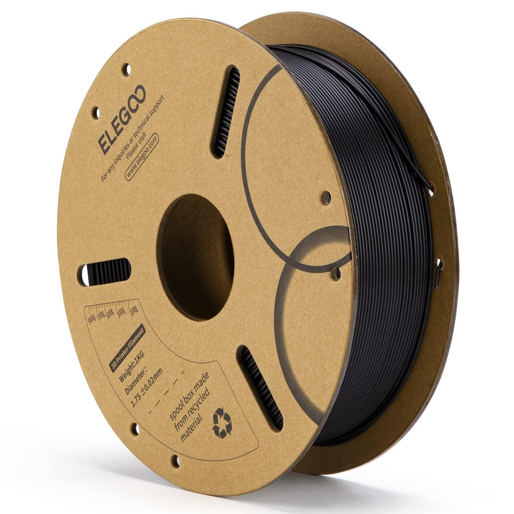 ELEGOO PLA 3D Printer Filament 1.75mm Black 1KG