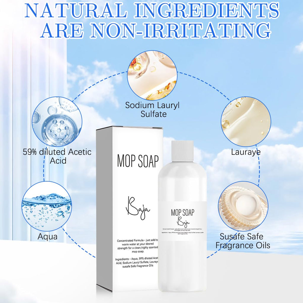 DOUNIU Mop Soap Brazilian Waves, Mop Soap Scented, Luxury Mop Soap, Mop Soap For Floor Cleaning (120ml)