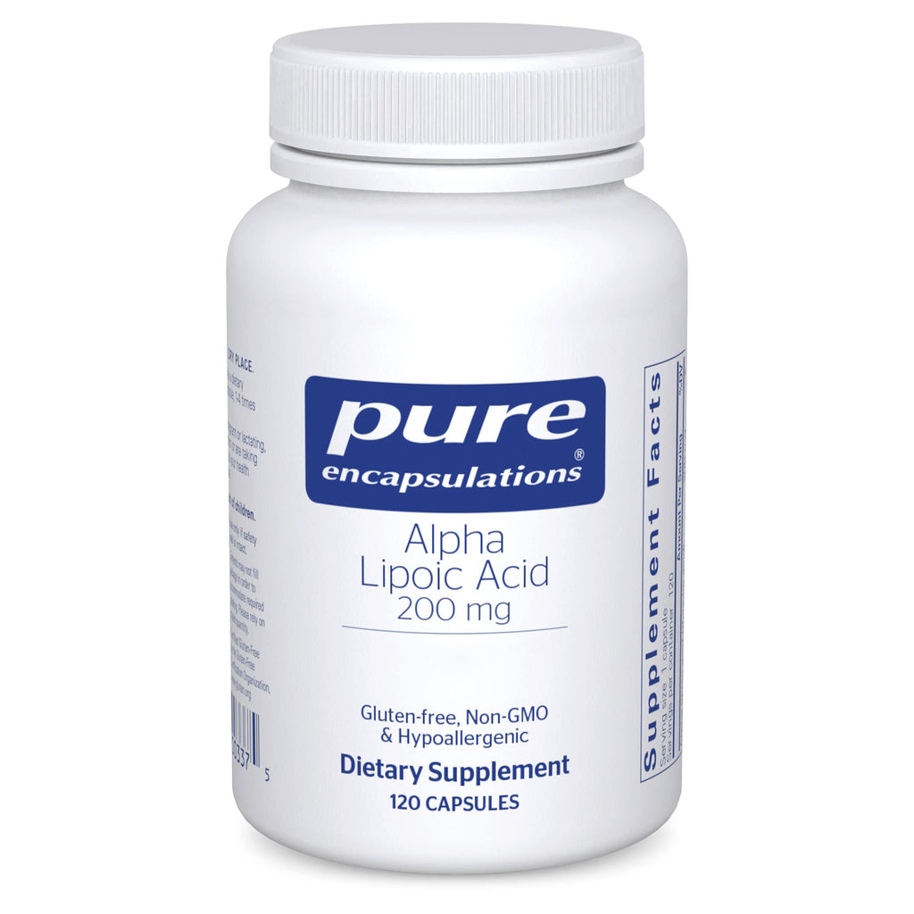 Pure Encapsulations Alpha Lipoic Acid 200 mg - 200mg ALA - Liver & Antioxidant Support* - for Nerve Health & Carb Metabolism - Vegan & Non-GMO Supplement - 120 Capsules