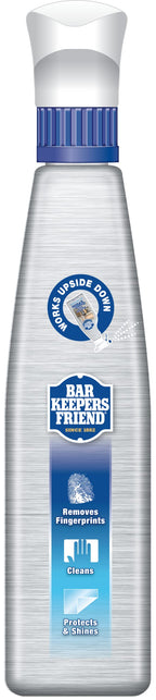 Bar Keepers Friend Stainless Steel Cleaner and Polish Spray (2 x 25.4 oz) Removes Oily Fingerprints, Hard Water Stains, Grime & Food Debris without Scratching or Dulling Appliances & Surfaces