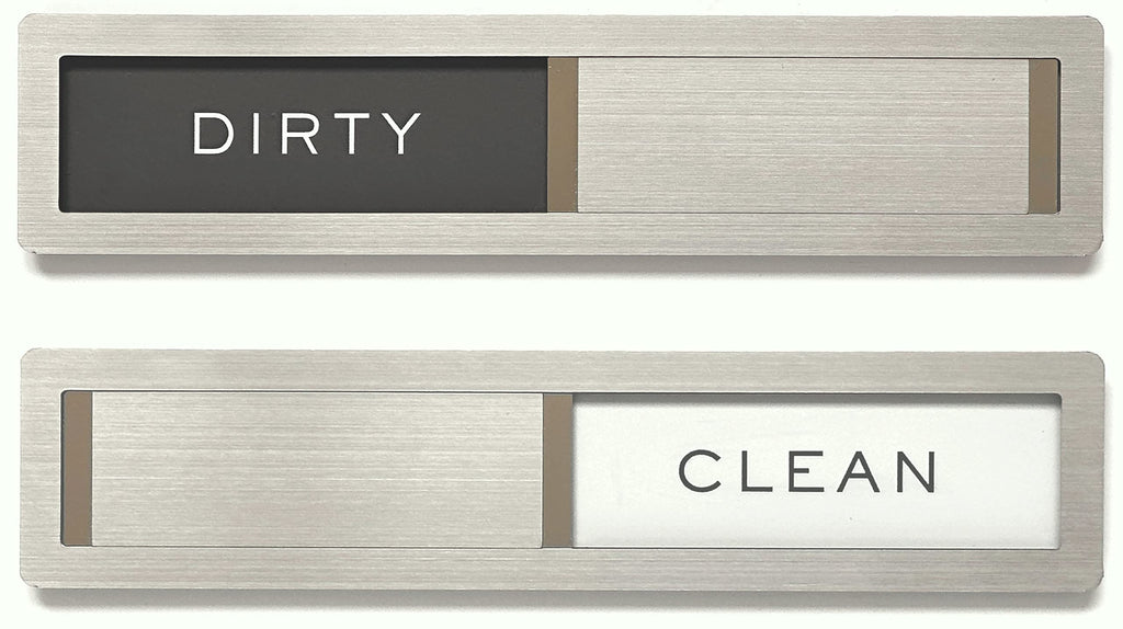Kubik Letters Premium Stainless Steel Dishwasher Magnet Sign - Kitchen Organizers and Storage - Magnet for Dishwasher - Kitchen Decor