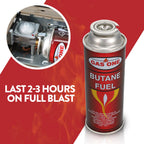 GasOne Butane Fuel Canister, 4 Pack (New Version)